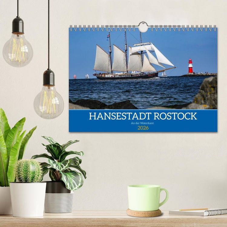 Produktbild: Hansestadt Rostock (Wandkalender 2026 DIN A4 quer), CALVENDO Monatskalender