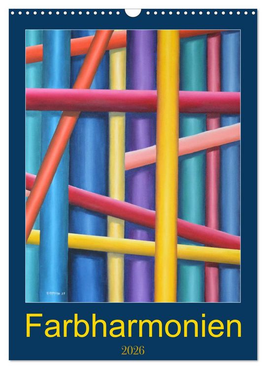 Produktbild: Farbharmonien (Wandkalender 2026 DIN A3 hoch), CALVENDO Monatskalender