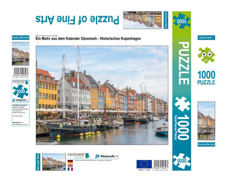 Produktbild: CALVENDO Puzzle Ein Motiv aus dem Kalender D&auml;nemark - Historisches Kopenhagen | 1000 Teile Lege-Gr&ouml;&szlig;e 64x48cm Foto-Puzzle f&uuml;r gl&uuml;ckliche Stunden