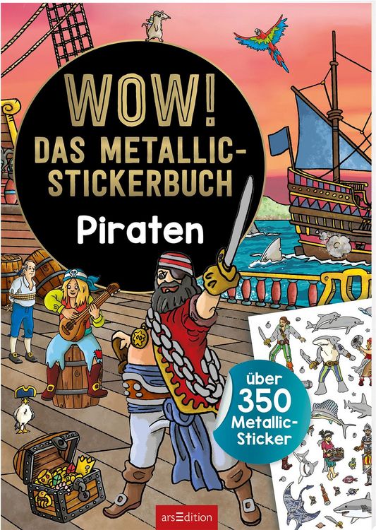Produktbild: WOW! Das Metallic-Stickerbuch &ndash; Piraten