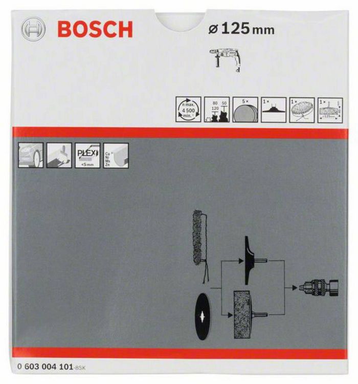 Produktbild: Bosch Accessories 0603004101 Polier-Set S24, 8-teilig, f&uuml;r Bohrmaschinen 1St.