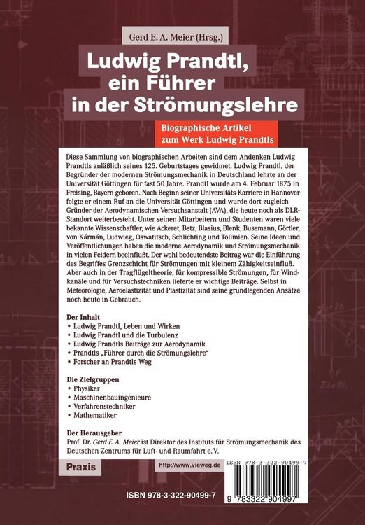 Produktbild: Ludwig Prandtl, ein F&uuml;hrer in der Str&ouml;mungslehre