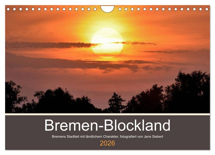 Produktbild: Bremen-Blockland (Wandkalender 2026 DIN A4 quer), CALVENDO Monatskalender