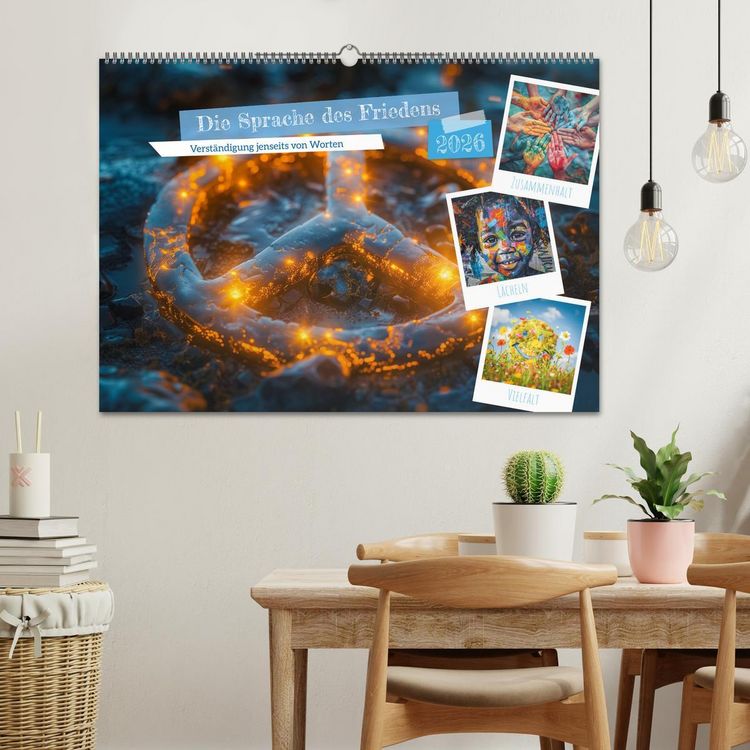 Produktbild: Die Sprache des Friedens (Wandkalender 2026 DIN A2 quer), CALVENDO Monatskalender