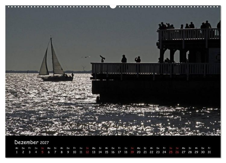 Produktbild: An der Nordseek&uuml;ste... (hochwertiger Premium Wandkalender 2027 DIN A2 quer), Kunstdruck in Hochglanz