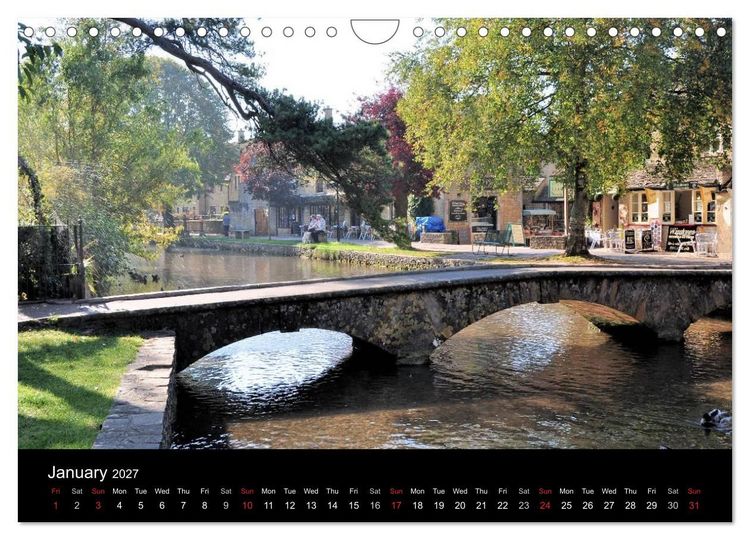 Produktbild: Cotswold Towns (Wall Calendar 2027 DIN A4 landscape), CALVENDO 12 Month Wall Calendar