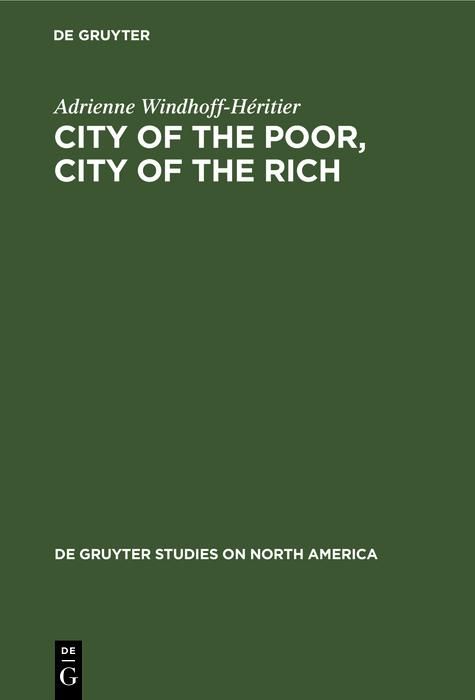 Produktbild: City of the Poor, City of the Rich