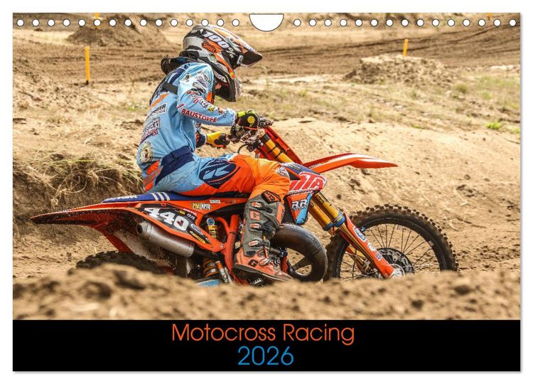 Produktbild: Motocross Racing 2026 (Wandkalender 2026 DIN A4 quer), CALVENDO Monatskalender