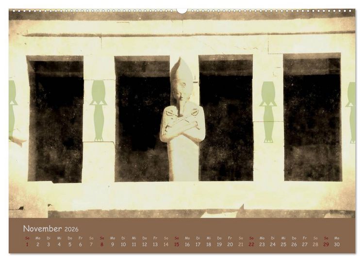 Produktbild: &Auml;gypten Nostalgie & Antike 2026 (Wandkalender 2026 DIN A2 quer), CALVENDO Monatskalender