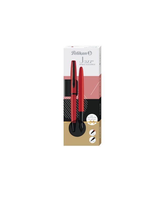 Produktbild: Pelikan F&uuml;ller & Kugelschreiber Jazz&reg;, Noble Elegance im Set, Red