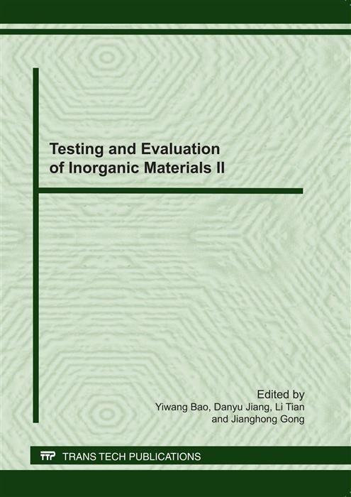 Produktbild: Testing and Evaluation of Inorganic Materials II