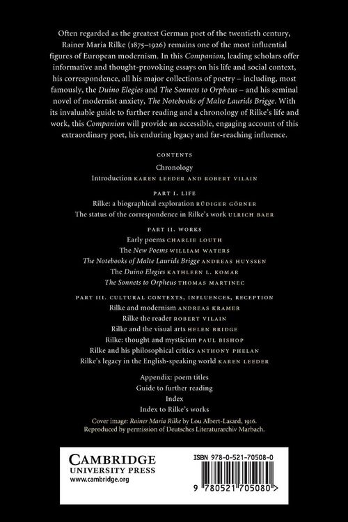 Produktbild: The Cambridge Companion to Rilke
