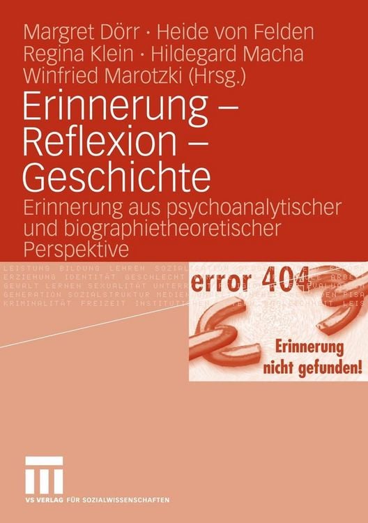 Produktbild: Erinnerung - Reflexion - Geschichte