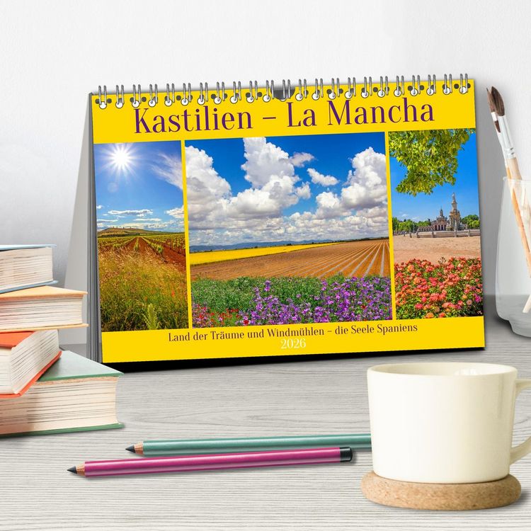 Produktbild: Kastilien - La Mancha (Tischkalender 2026 DIN A5 quer), CALVENDO Monatskalender