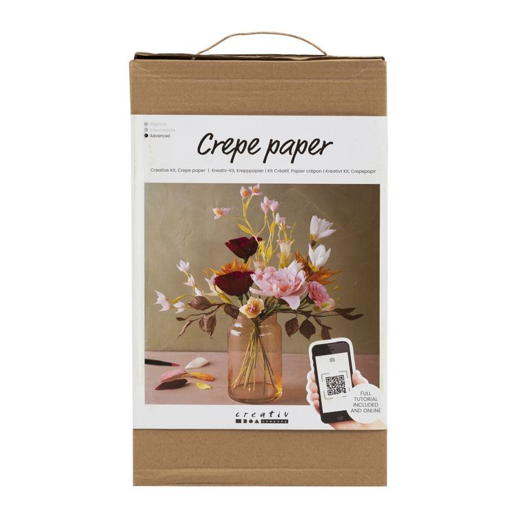 Produktbild: Creativ Company DIY Sets Krepppapier Kreativ Set Krepppapier, Blumenstrau&szlig;, Kreppanteil: 180%, 105 g, Kreativ Box