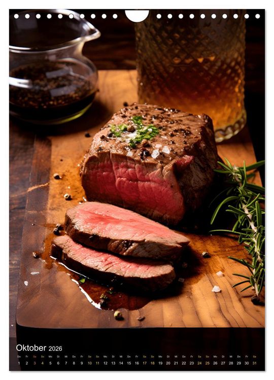Produktbild: Meat Lovers - K&ouml;stliche Grill Abenteuer (Wandkalender 2026 DIN A4 hoch), CALVENDO Monatskalender