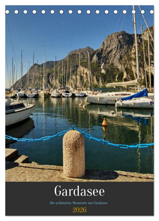 Produktbild: Gardasee - Die sch&ouml;nsten Momente am Gardasee (Tischkalender 2026 DIN A5 hoch), CALVENDO Monatskalender