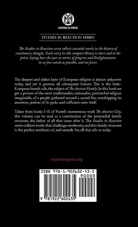 Produktbild: The Ancient Family - Imperium Press (Studies in Reaction)