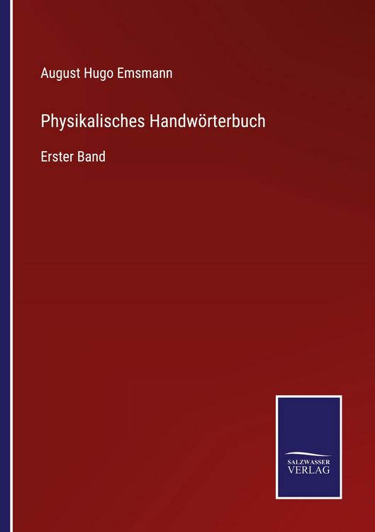 Produktbild: Physikalisches Handw&ouml;rterbuch