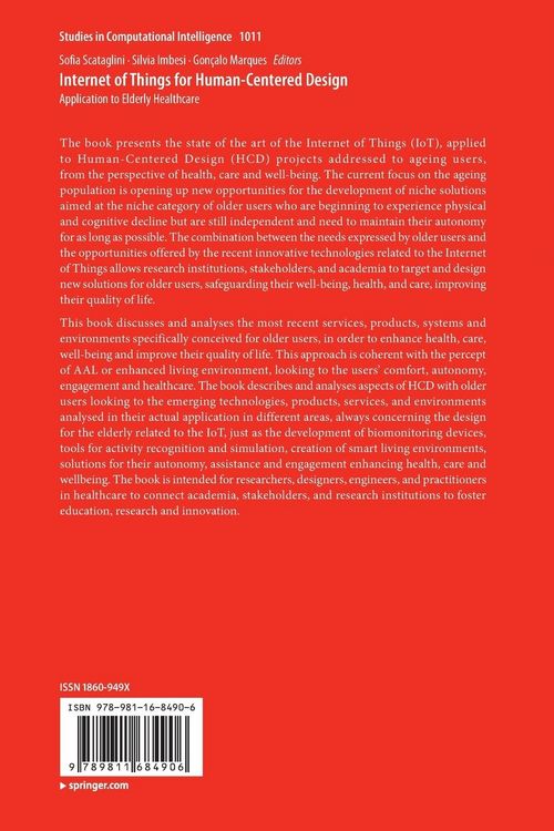 Produktbild: Internet of Things for Human-Centered Design