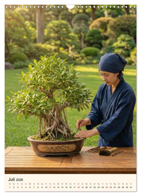 Produktbild: Spirit of Bonsai &ndash; Japanische Meisterwerke 2026 (Wandkalender 2026 DIN A3 hoch), CALVENDO Monatskalender