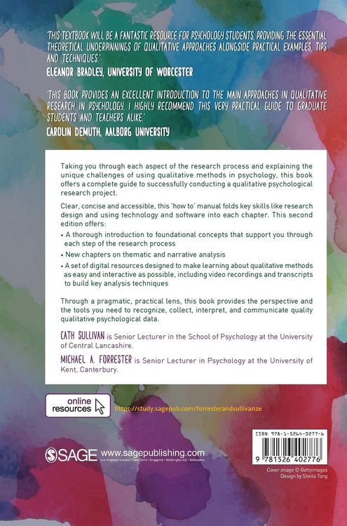 Produktbild: Doing Qualitative Research in Psychology