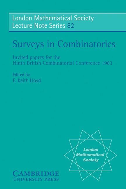 Produktbild: Surveys in Combinatorics