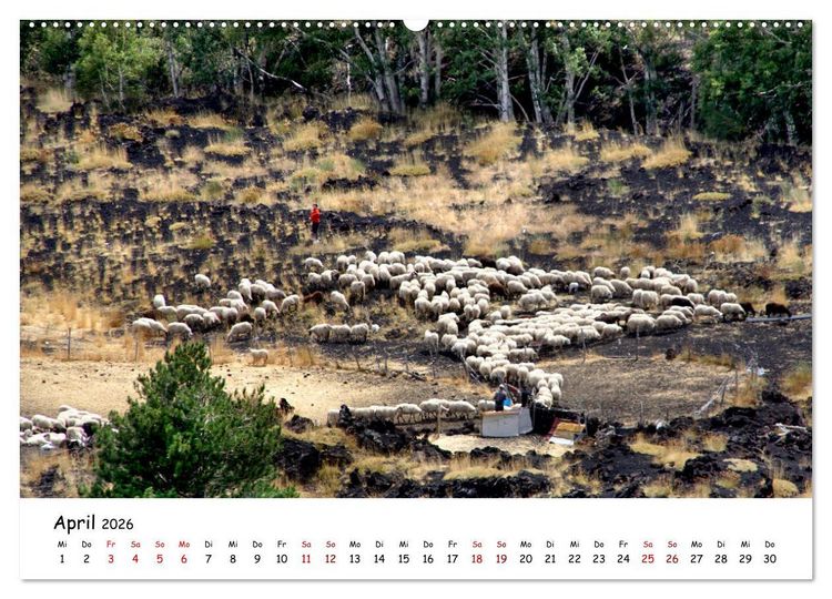 Produktbild: Sizilien - der Osten und die Liparischen Inseln (Wandkalender 2026 DIN A2 quer), CALVENDO Monatskalender