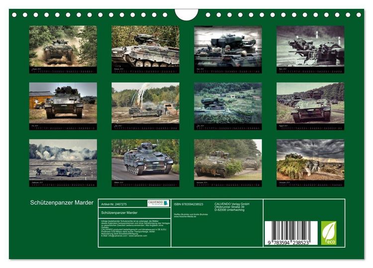 Produktbild: Sch&uuml;tzenpanzer Marder (Wandkalender 2027 DIN A4 quer), CALVENDO Monatskalender