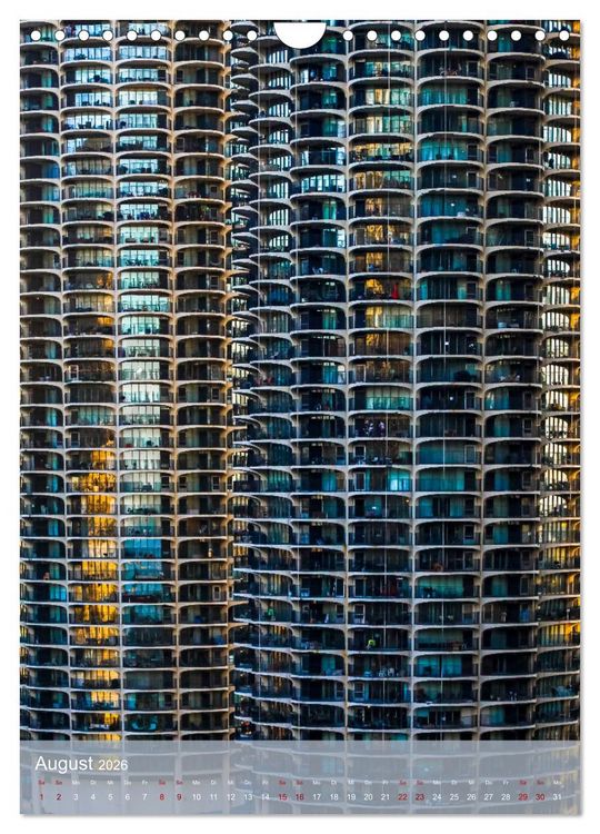Produktbild: Architektur Facetten Chicago 2026 (Wandkalender 2026 DIN A4 hoch), CALVENDO Monatskalender