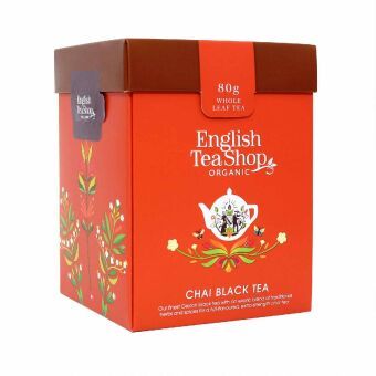 Produktbild: BIO Schwarzer Tee Mischung "Chai Black Tea", loser Tee, 80g Tee Geschenk Box