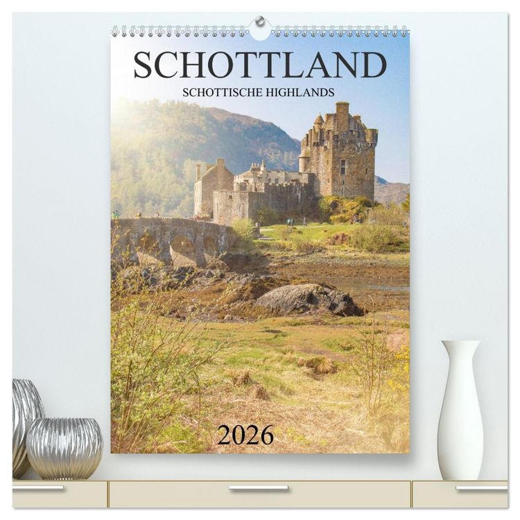 Produktbild: Schottland -Schottische Highlands (hochwertiger Premium Wandkalender 2026 DIN A2 hoch), Kunstdruck in Hochglanz