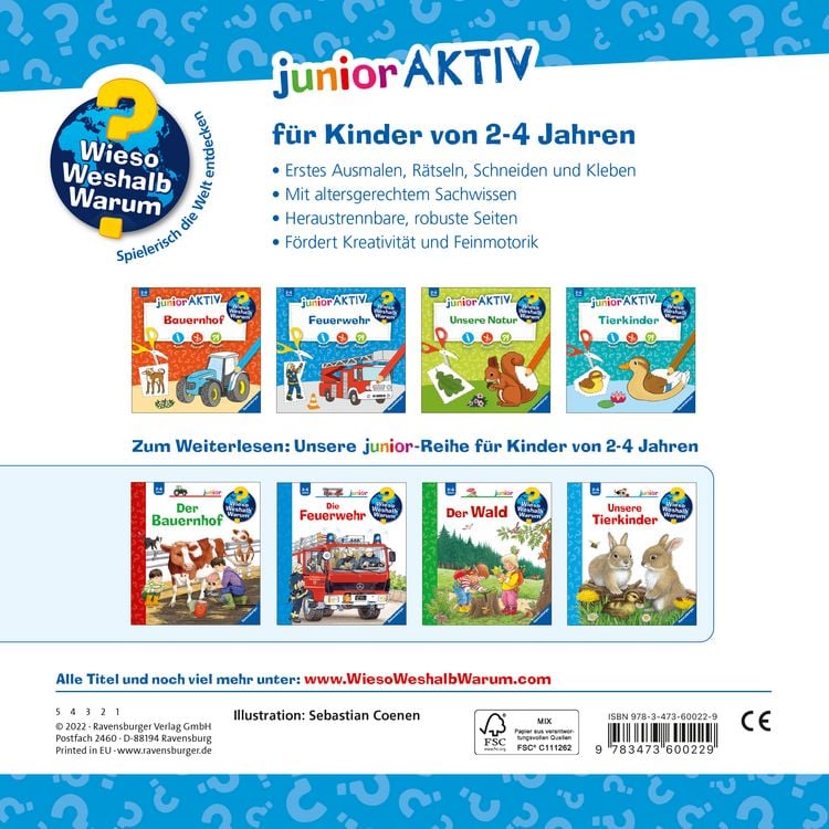 Produktbild: Wieso? Weshalb? Warum? junior AKTIV - Feuerwehr