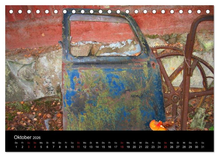 Produktbild: Schrottautos im Kyrk&ouml; Mosse (Tischkalender 2026 DIN A5 quer), CALVENDO Monatskalender