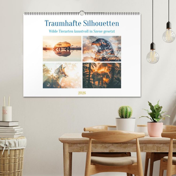 Produktbild: Traumhafte Silhouetten (Wandkalender 2026 DIN A2 quer), CALVENDO Monatskalender