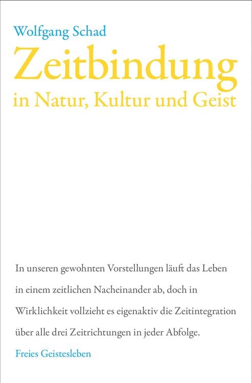 Produktbild: Zeitbindung in Natur, Kultur und Geist