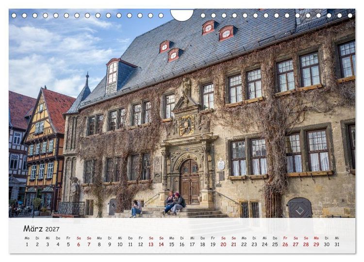 Produktbild: Quedlinburg - Die historische Altstadt (Wandkalender 2027 DIN A4 quer), CALVENDO Monatskalender