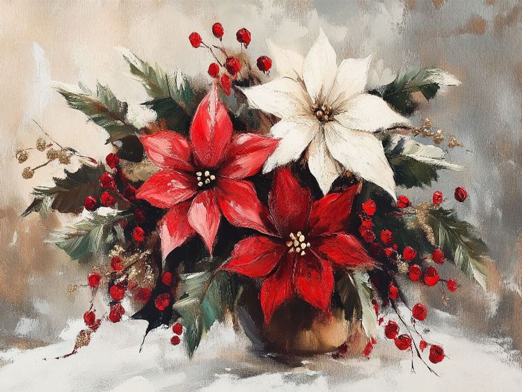 Produktbild: CALVENDO Puzzle Weihnachtssterne | 1000 Teile Lege-Gr&ouml;&szlig;e 64x48cm Foto-Puzzle f&uuml;r gl&uuml;ckliche Stunden