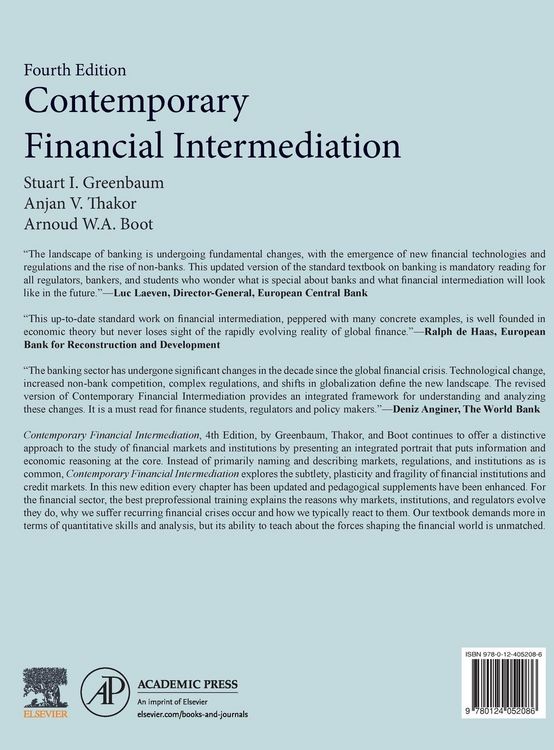 Produktbild: Contemporary Financial Intermediation