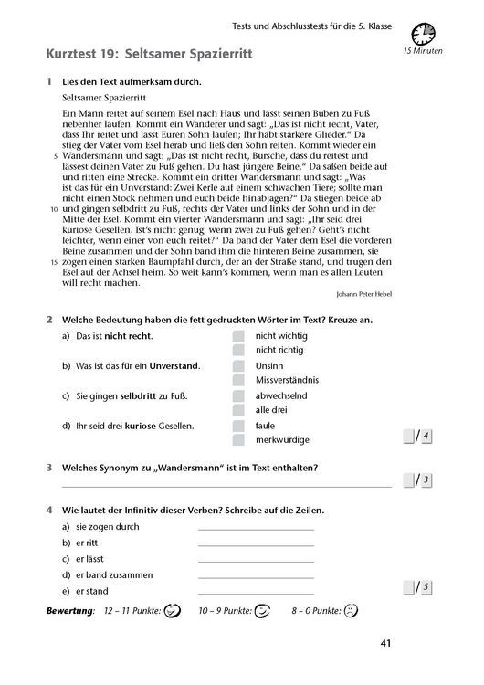 Produktbild: Fit in Test und Klassenarbeit &ndash; Deutsch 5./6. Klasse Gymnasium