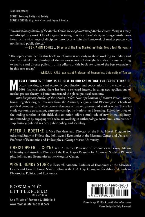 Produktbild: Interdisciplinary Studies of the Market Order