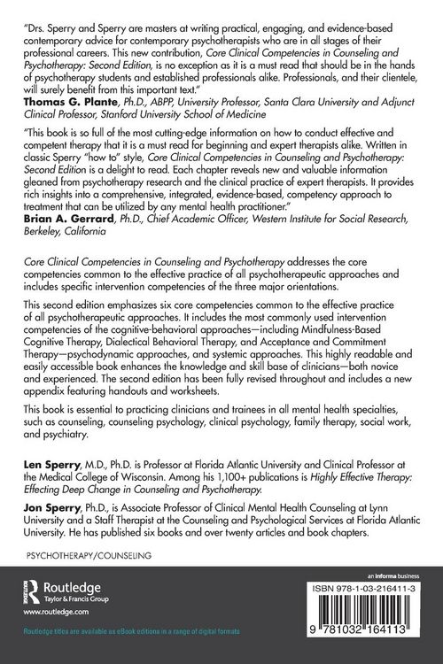 Produktbild: Core Clinical Competencies in Counseling and Psychotherapy