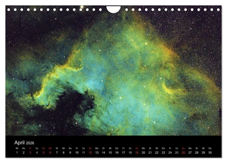 Produktbild: Atemberaubender Weltraum (Wandkalender 2026 DIN A4 quer), CALVENDO Monatskalender