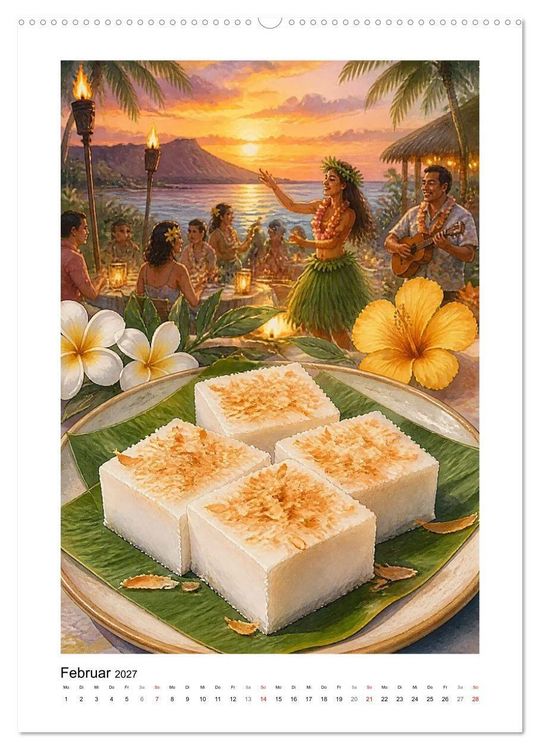 Produktbild: Aloha K&uuml;che - Gemalte Gaumenfreuden (hochwertiger Premium Wandkalender 2027 DIN A2 hoch), Kunstdruck in Hochglanz