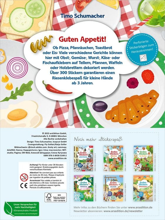 Produktbild: Erstes Stickern – Lieblingsessen