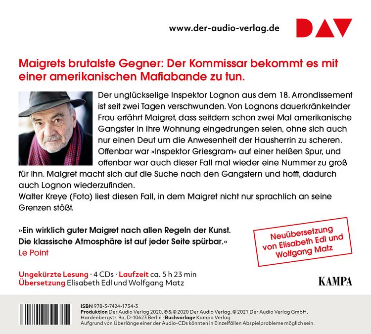 Produktbild: Maigret, Lognon und die Gangster