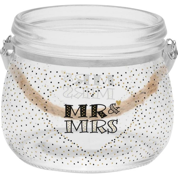 Produktbild: Windlicht klein Mr. & Mrs.