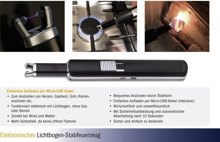 Produktbild: TFA Dostmann 98.1119.01 98.1119.01 Feuerzeug Strom
