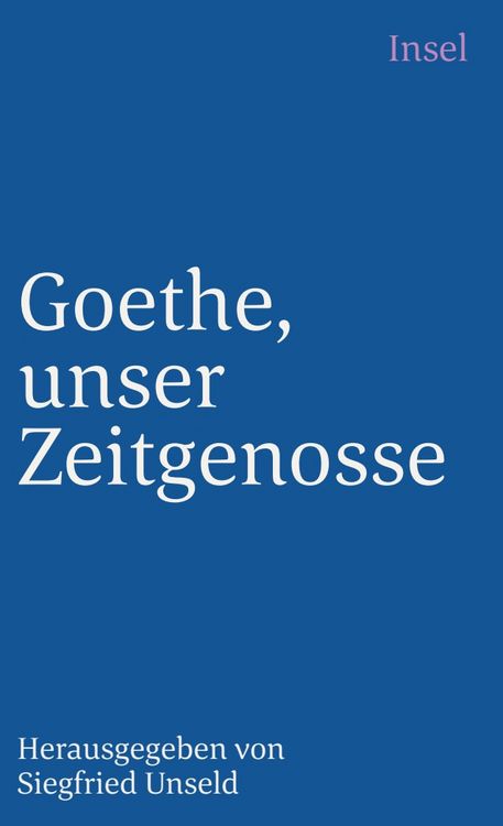 Produktbild: Goethe, unser Zeitgenosse