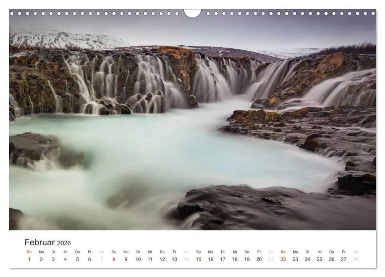 Produktbild: ISLAND 63&deg; - 66&deg; N / 13&deg; - 25&deg; W (Wandkalender 2026 DIN A3 quer), CALVENDO Monatskalender